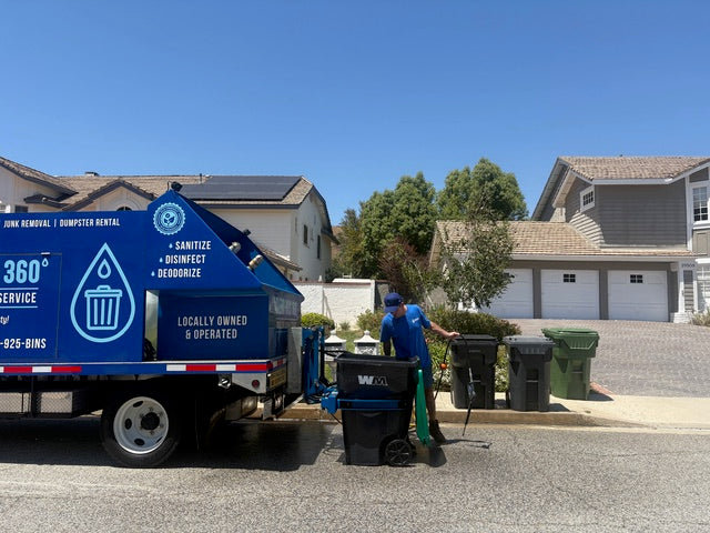 5-Star Rated Trash Bin Cleaning by Clean Bins 360 Starting at Just $49! Includes $50 Gift Card Which Can Be Used Toward Future Bin Cleaning, Junk Removal, Pressure Washing, or Dumpster Rental.
