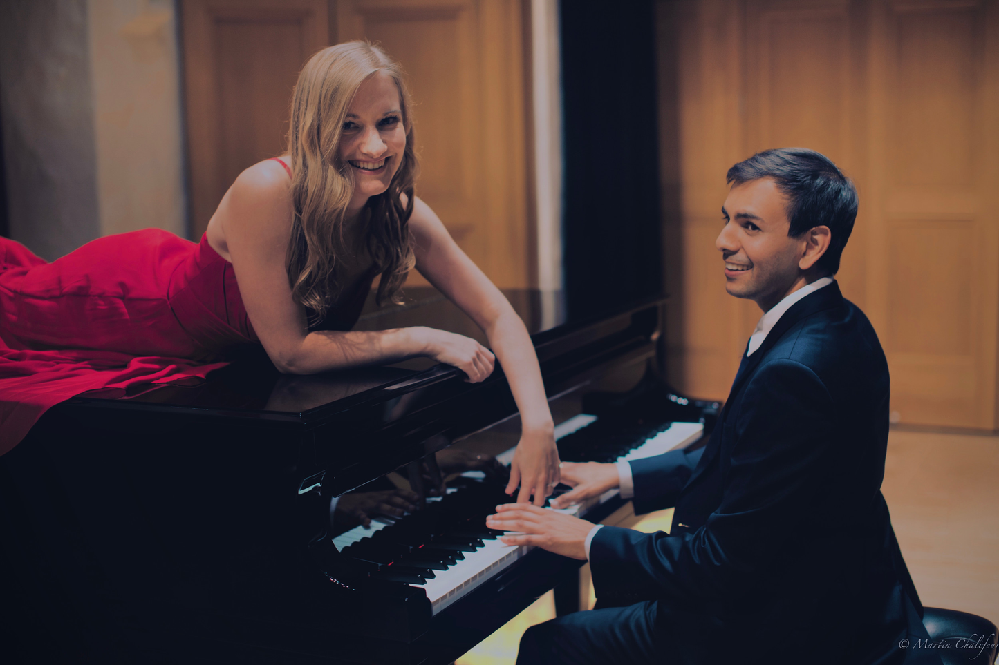 Tickets in Orchestra Center Seating for the New West Symphony Masterpiece Series Performance of Carmina & Carnival featuring the Vieness Piano Duo plus guest soloists, the Los Robles Children’s Choir, and the State Street Ballet.