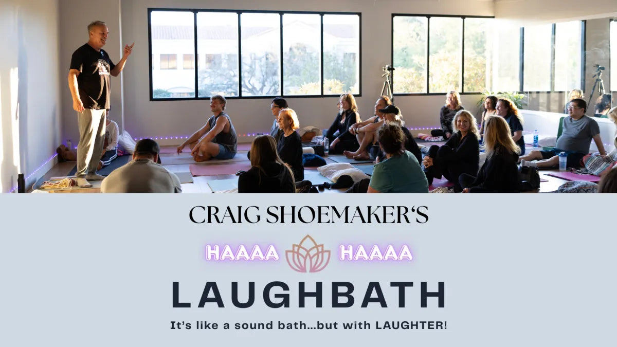 Small Group LAUGH BATH Session With Craig Shoemaker! Like a Sound Bath But With Laughter! Lower Stress, Shift Emotional Energy. Spots Just $15. (Value $35)